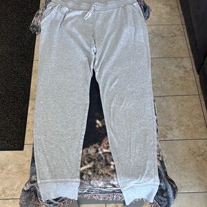 Ralph Lauren Gray Sweatpants Relaxed Fit Elastic Cuffs